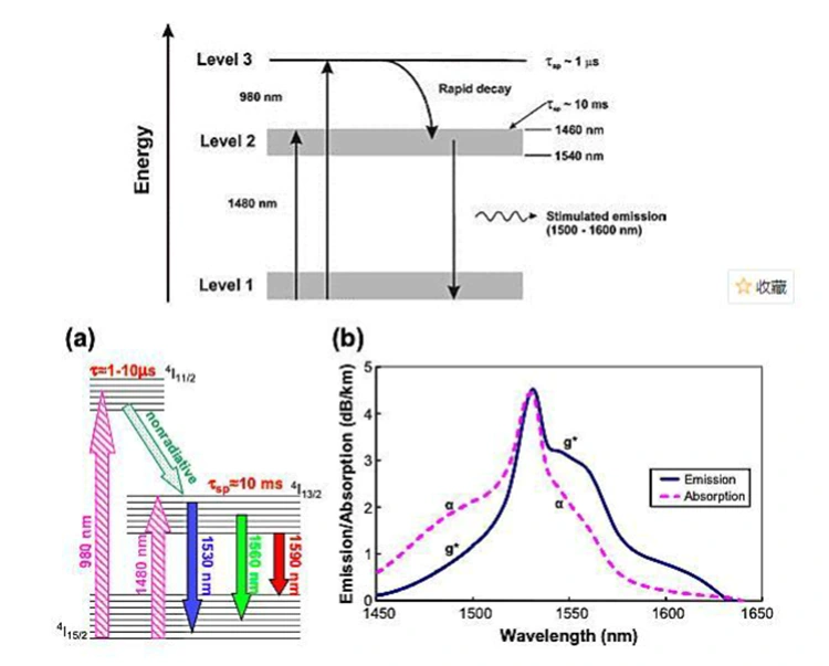 Erbium-Doped Fiber Amplifier (EDFA) optilise võimenduse jaoks Erbium-Doped Fiber Amplifier (EDFA) optilise võimenduse jaoks